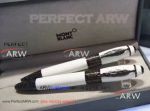 Perfect Replica AAA Mont Blanc Writers Edition Daniel Defoe Rollerball Pen White Resin